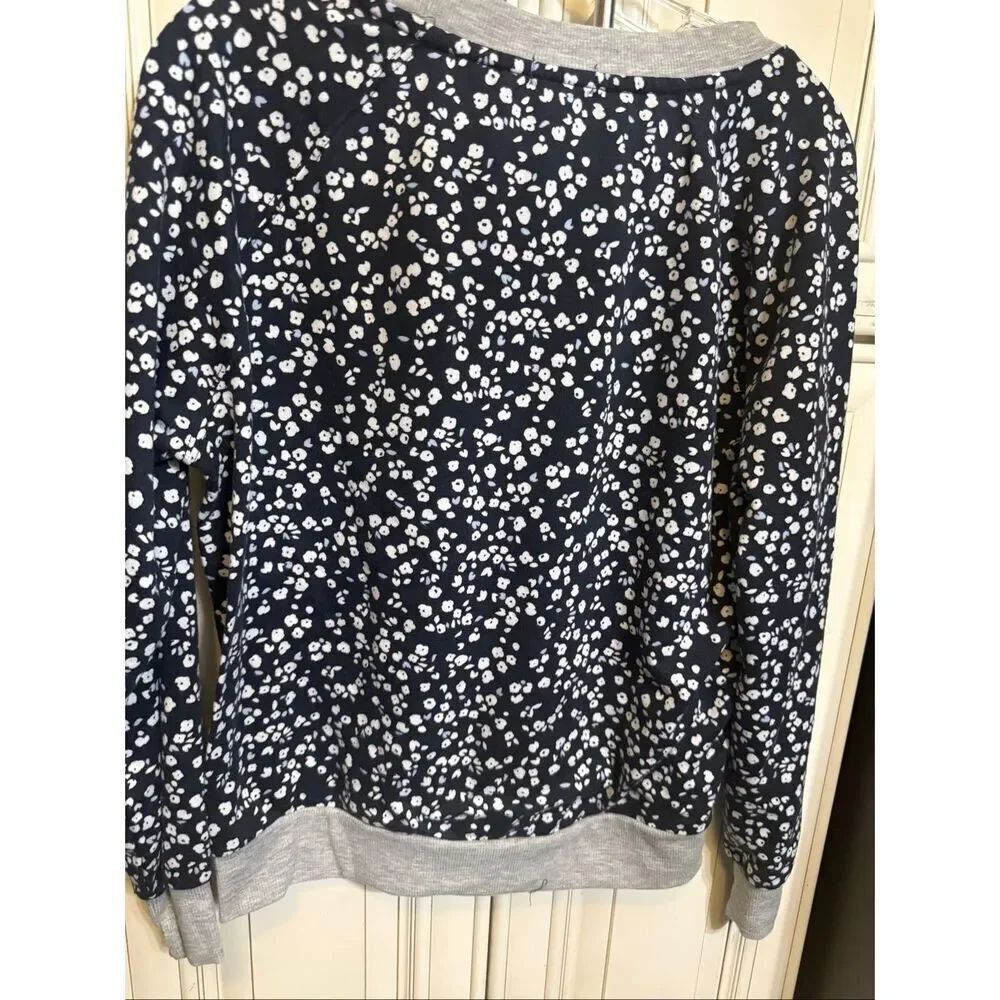 Splendid Women's Ditsy Floral Crew Neck Long Sleeve T-Shirt Multicolor Medium